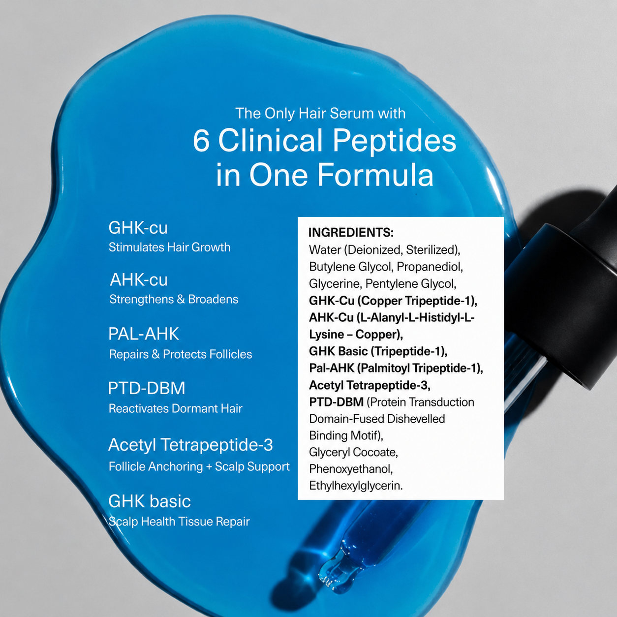 peptide hair+scalp serum x 6